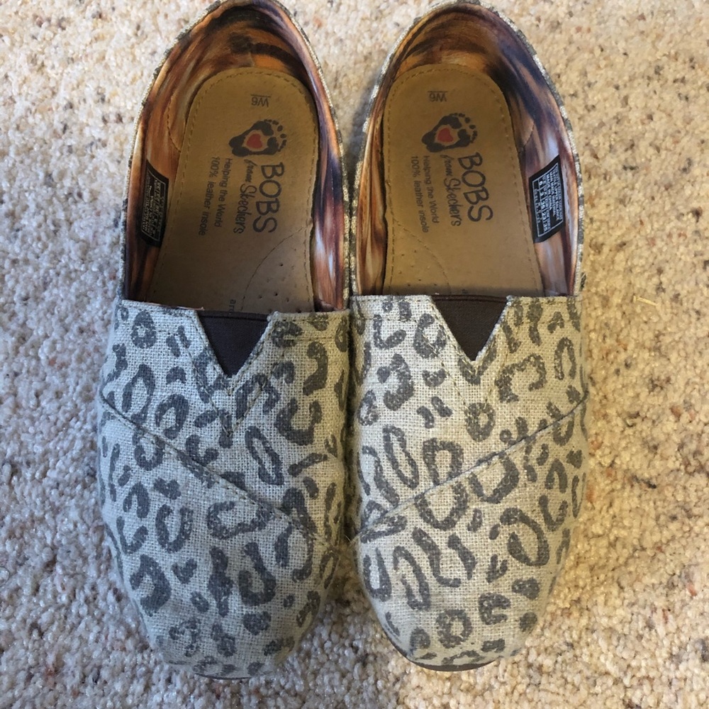 Natural Leopard Bobs Shoes